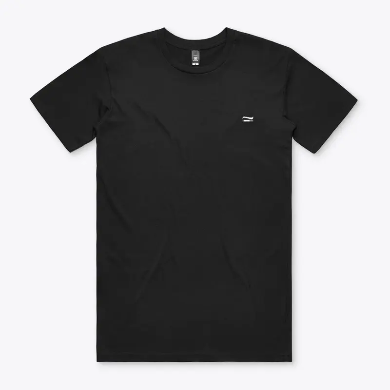 PULP BURN WHITE on Black Essential Tee